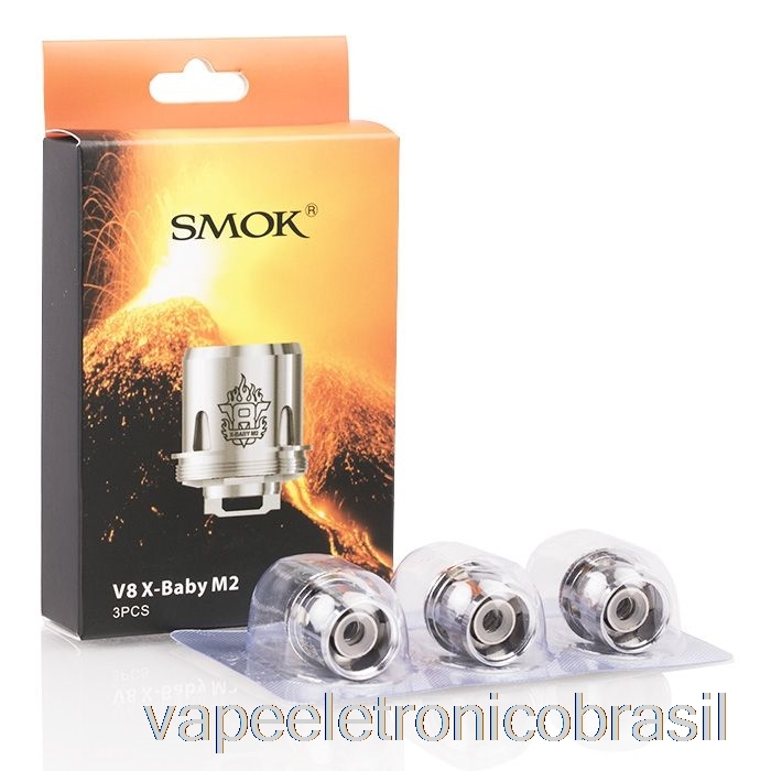 Vape Recarregável Smok Tfv8 X-baby Bobinas De Substituição 0,25ohm V8 X-baby M2 Core